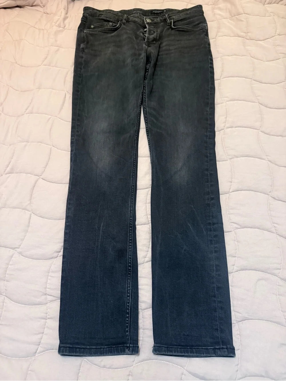 AllSaints Men's Black Slim Jeans